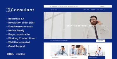 Consulant - Corporate & Business HTML5 Template