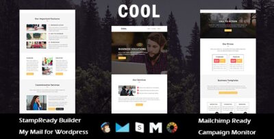 Cool - Multipurpose Responsive Email Template with Stampready Builder Access