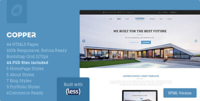 Copper - Multipurpose Responsive HTML5 Template