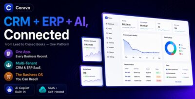 Coravo - AI-Powered CRM & ERP SaaS Platform