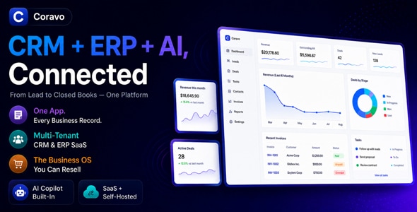 Coravo - AI-Powered CRM & ERP SaaS Platform Coravo - AI-Powered CRM & ERP SaaS Platform