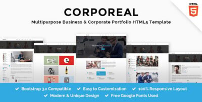 CORPOREAL - Multipurpose Business & Corporate Portfolio HTML5 Template