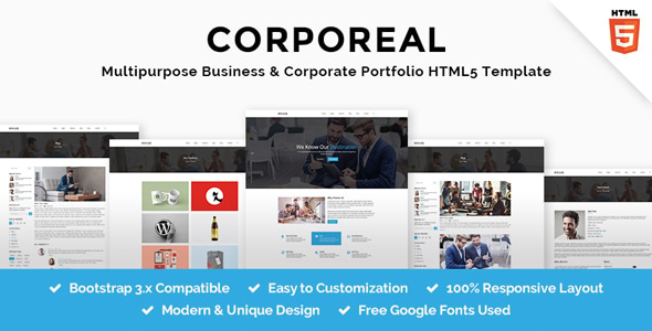 CORPOREAL - Multipurpose Business & Corporate Portfolio HTML5 Template CORPOREAL - Multipurpose Business & Corporate Portfolio HTML5 Template