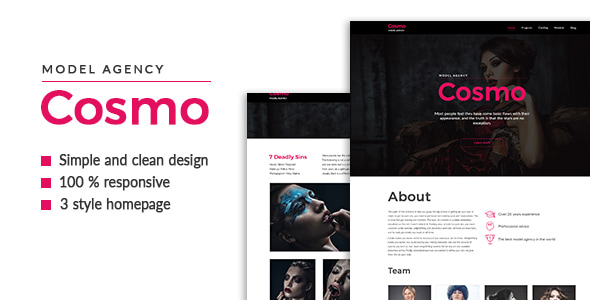 Cosmo — Model Agency HTML5 Template Cosmo — Model Agency HTML5 Template