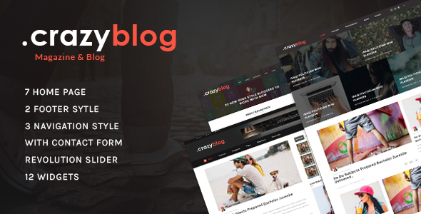 CrazyBlog - Blog HTML Template for Ads Businesses CrazyBlog - Blog HTML Template for Ads Businesses
