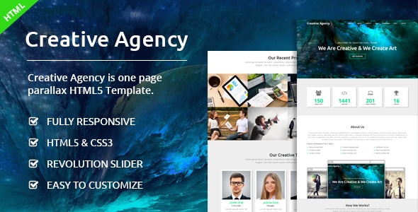 Creative Agency - One Page HTML Template Creative Agency - One Page HTML Template