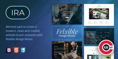 Creative One Page HTML Template - IRA