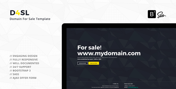 D4SL - Domain For Sale Template D4SL - Domain For Sale Template
