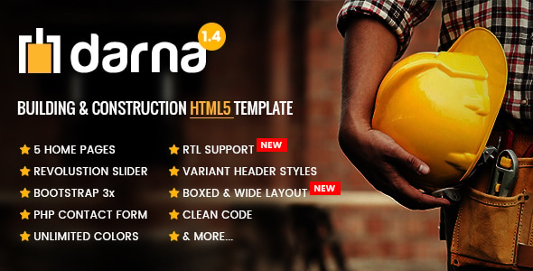 Darna – Building & Construction HTML5 Template Darna – Building & Construction HTML5 Template