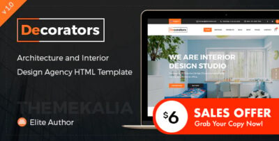 Decorators - HTML Template for Architecture & Modern Interior Design Studio