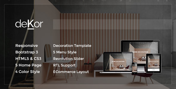 deKor - Responsive Interior HTML Template deKor - Responsive Interior HTML Template
