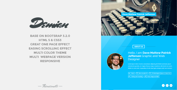 Demian - Bootstrap Portfolio Responsive Template Demian - Bootstrap Portfolio Responsive Template