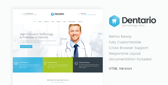 Dentario | Dentist & Medical HTML Template Dentario | Dentist & Medical HTML Template