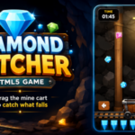Diamond Catcher | HTML5 Canvas Game