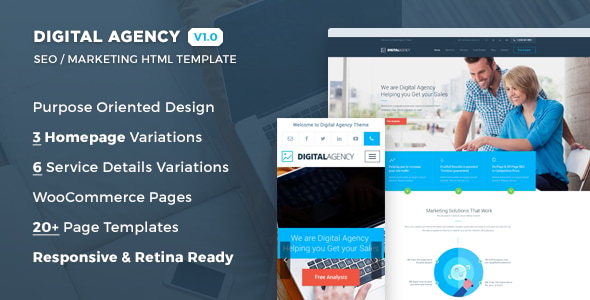 Digital Agency - SEO / Marketing HTML Template Digital Agency - SEO / Marketing HTML Template