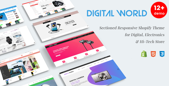 Digital World - HTML Template for Electronics & Hi-Tech Store Digital World - HTML Template for Electronics & Hi-Tech Store