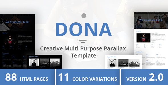 DONA - Creative Multi-Purpose Parallax Template DONA - Creative Multi-Purpose Parallax Template