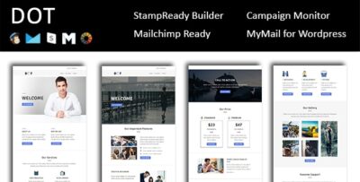 Dot - Email Template Multipurpose Responsive with Stampready Builder Access