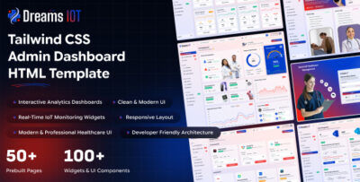 Dreams IoT - Tailwind CSS Admin Dashboard HTML Template