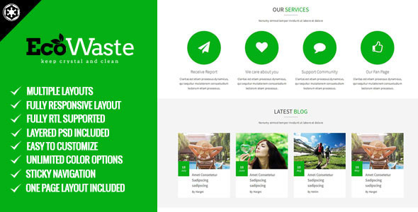 EcoWaste - Environmental HTML5 Theme EcoWaste - Environmental HTML5 Theme