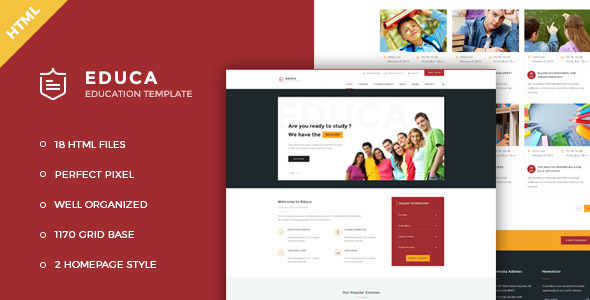 Educa - Education & Courses HTML Template Educa - Education & Courses HTML Template