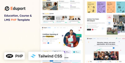 Eduport - LMS, Education and Course PHP Template (Tailwind CSS)