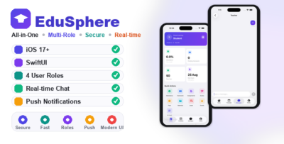 EduSphere | Multi-Role School Management App - iOS SwiftUI App