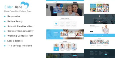 Elder Care - Senior Security HTML Template