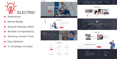 Electric : Electrician & Repairing HTML Template