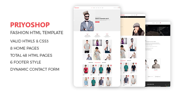 Elegant Fashion HTML Template Using Bootstrap - Priyoshop Elegant Fashion HTML Template Using Bootstrap - Priyoshop