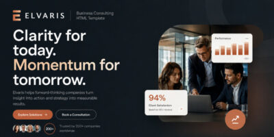 Elvaris - Business Consulting & Corporate HTML Template