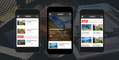 Emagz - News & Magazine Mobile Template