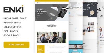 Enki multipurpose HTML5 template