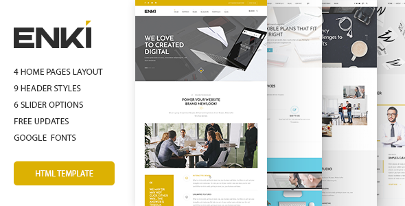 Enki multipurpose HTML5 template Enki multipurpose HTML5 template