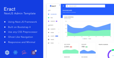 Eract - ReactJS Bootstrap 4 Admin Template