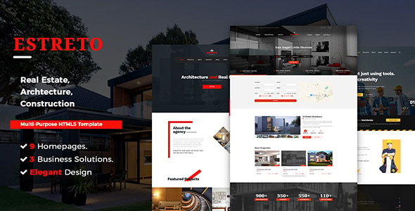 Estrto - Architecture HTML Template Estrto - Architecture HTML Template