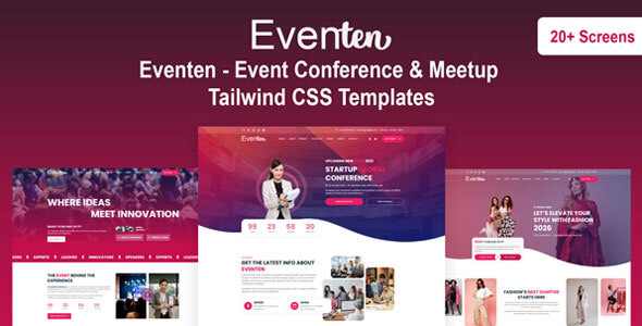 Eventen - Event Conference & Meetup Tailwind CSS Templates Eventen - Event Conference & Meetup Tailwind CSS Templates