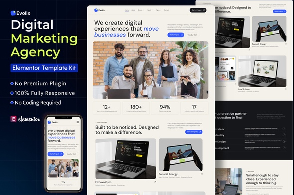 Evolix – Digital Marketing Agency Elementor Template Kit Evolix – Digital Marketing Agency Elementor Template Kit