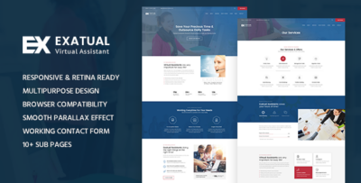 Exatual - Virtual Assistant HTML Template
