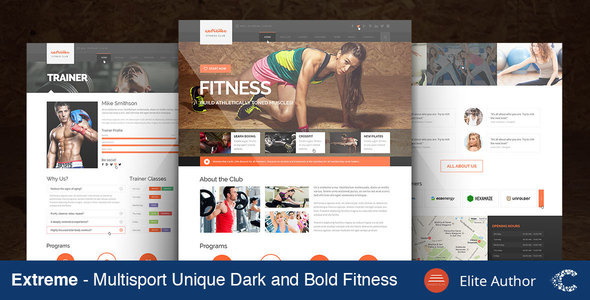 Extreme Gym & Fitness Theme Extreme Gym & Fitness Theme