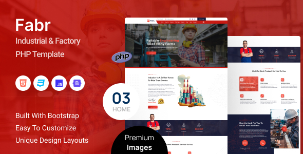 Fabr - Industrial & Factory PHP Template Fabr - Industrial & Factory PHP Template