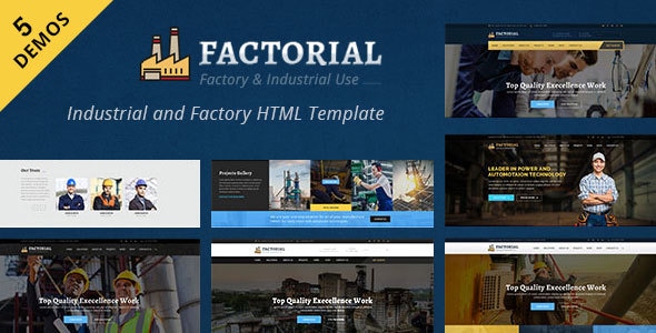 Factorial - Industrial And Engineering HTML Template Factorial - Industrial And Engineering HTML Template