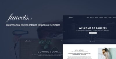 Faucets-Washroom & Kitchen Interior Responsive Template