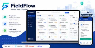 FieldFlow SaaS – Field Service Management System with Laravel and Flutter Mobile App