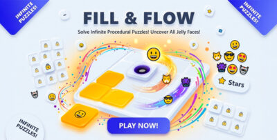 Fill and Flow | Neumorphic Puzzle HTML5 Game
