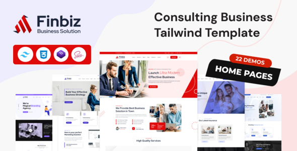 Finbiz – Consulting Business Tailwind CSS HTML Template Finbiz – Consulting Business Tailwind CSS HTML Template