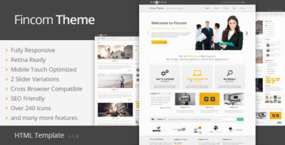 Fincom - Responsive HTML Template