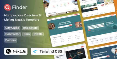 Finder - Multipurpose Tailwind CSS 4 Directory & Listing Next.js Template