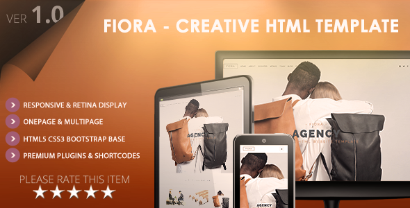 Fiora - Multipage & Onepage HTML5 Website Template Fiora - Multipage & Onepage HTML5 Website Template
