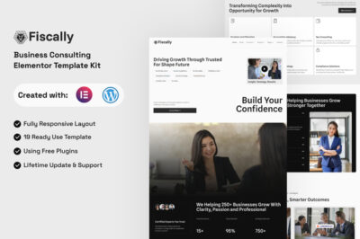 Fiscally - Business Consulting Elementor Template Kit